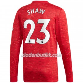 Manchester United Luke Shaw 23 Hjemme Fotballdrakt 2020-2021 Langermet